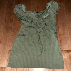 Shein olive green dress size medium